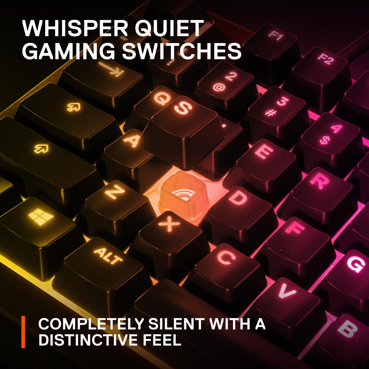 SteelSeries Apex 3 TKL Gaming Keyboard - Silent Keyboard, Tenkeyless PC Keyboard - 8-Zone RGB Illumination - IP32 Water & Dust Resistant - English QWERTY Layout, Black