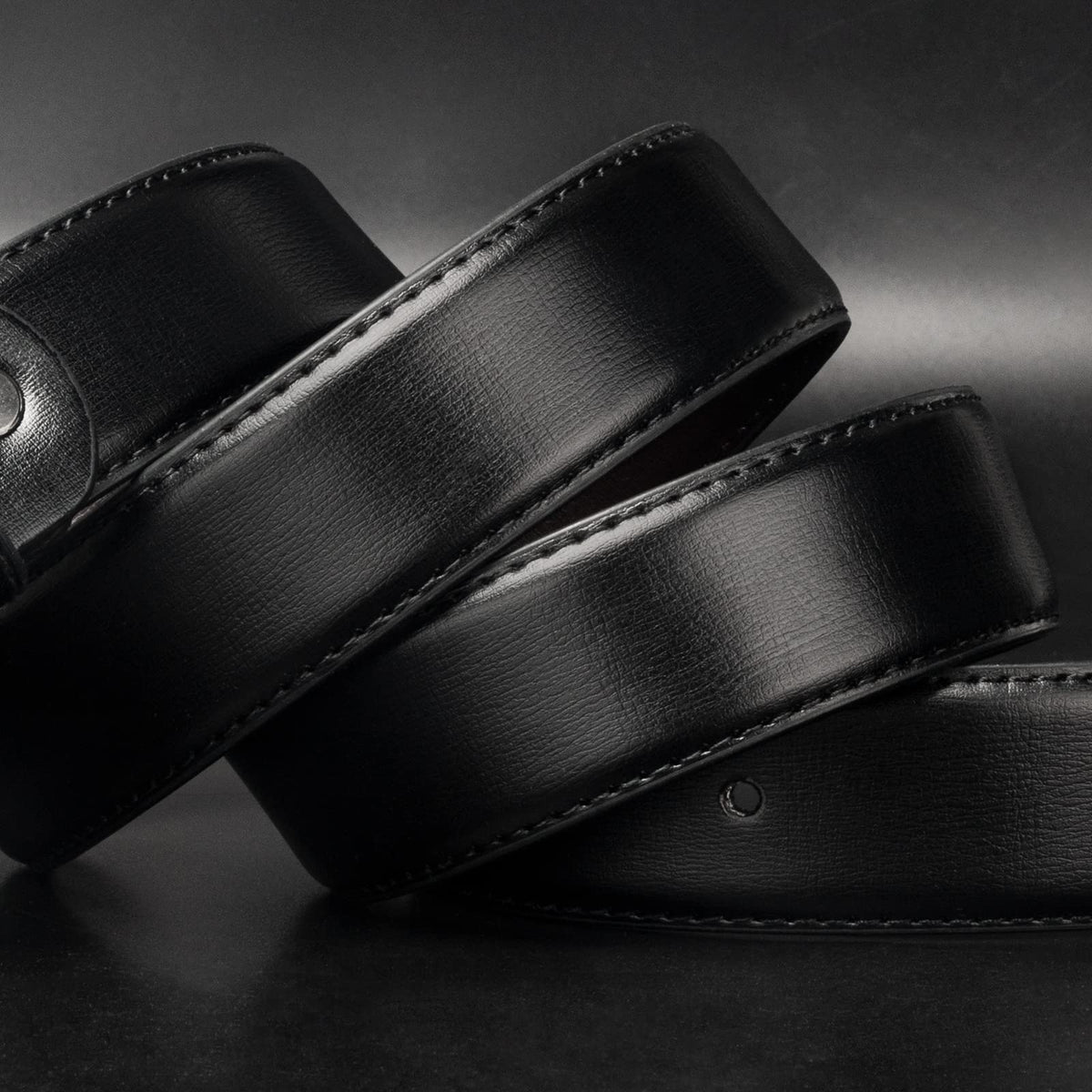 maikun Black Leather Belts for Men,Mens Belts Leather Black
