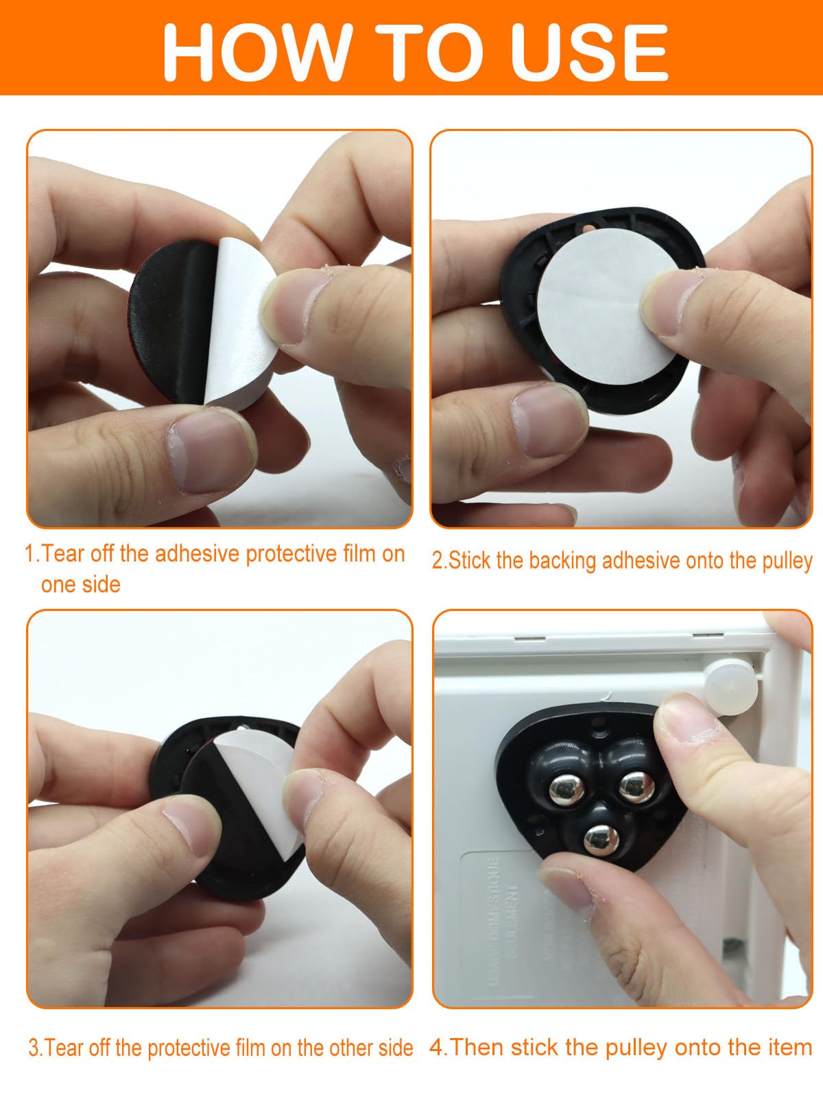 12 Pcs Self Adhesive Small Appliance Rollers,Small Caster Wheels 360°Rotation Universal Appliance Wheels for Kitchen Appliances on The Counter,Storage Box,Small Furniture(Black)