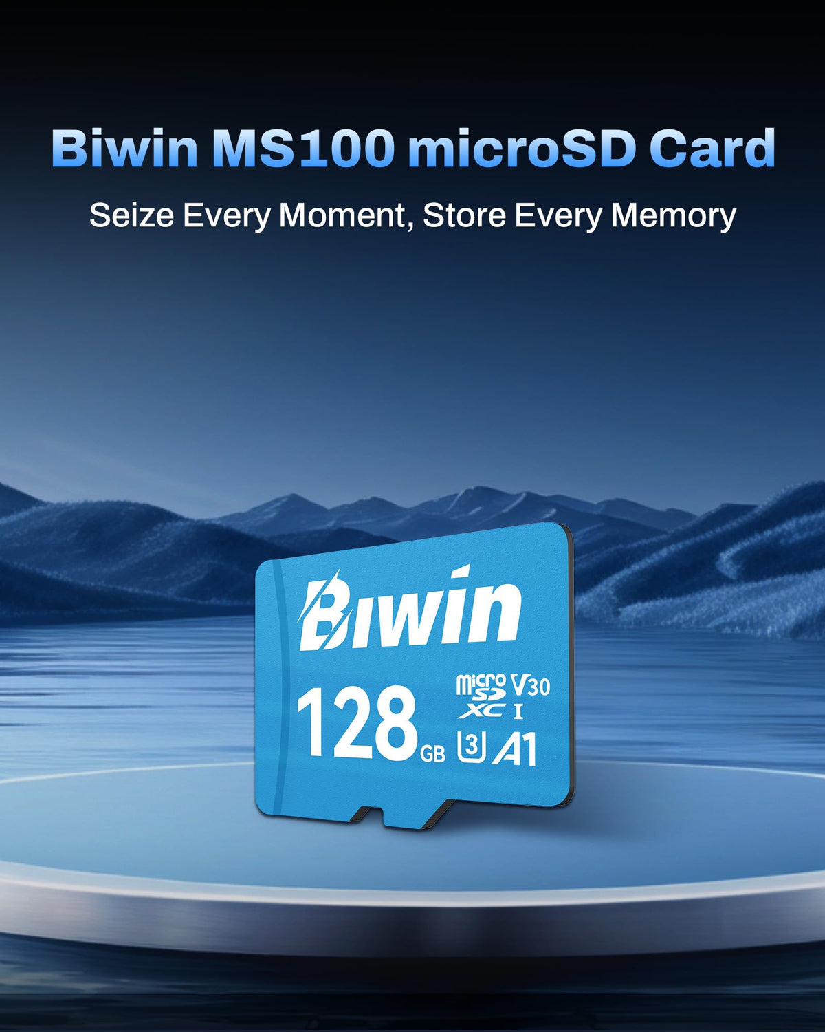 Biwin MS100 Micro SDXC Card 32GB, MicroSD UHS-I Memory Card, A1, V10, U1 Class 10, Up to 100 MB/s Read Speeds for Smartphones, Tablets, Home Security Camera and Dash Cams