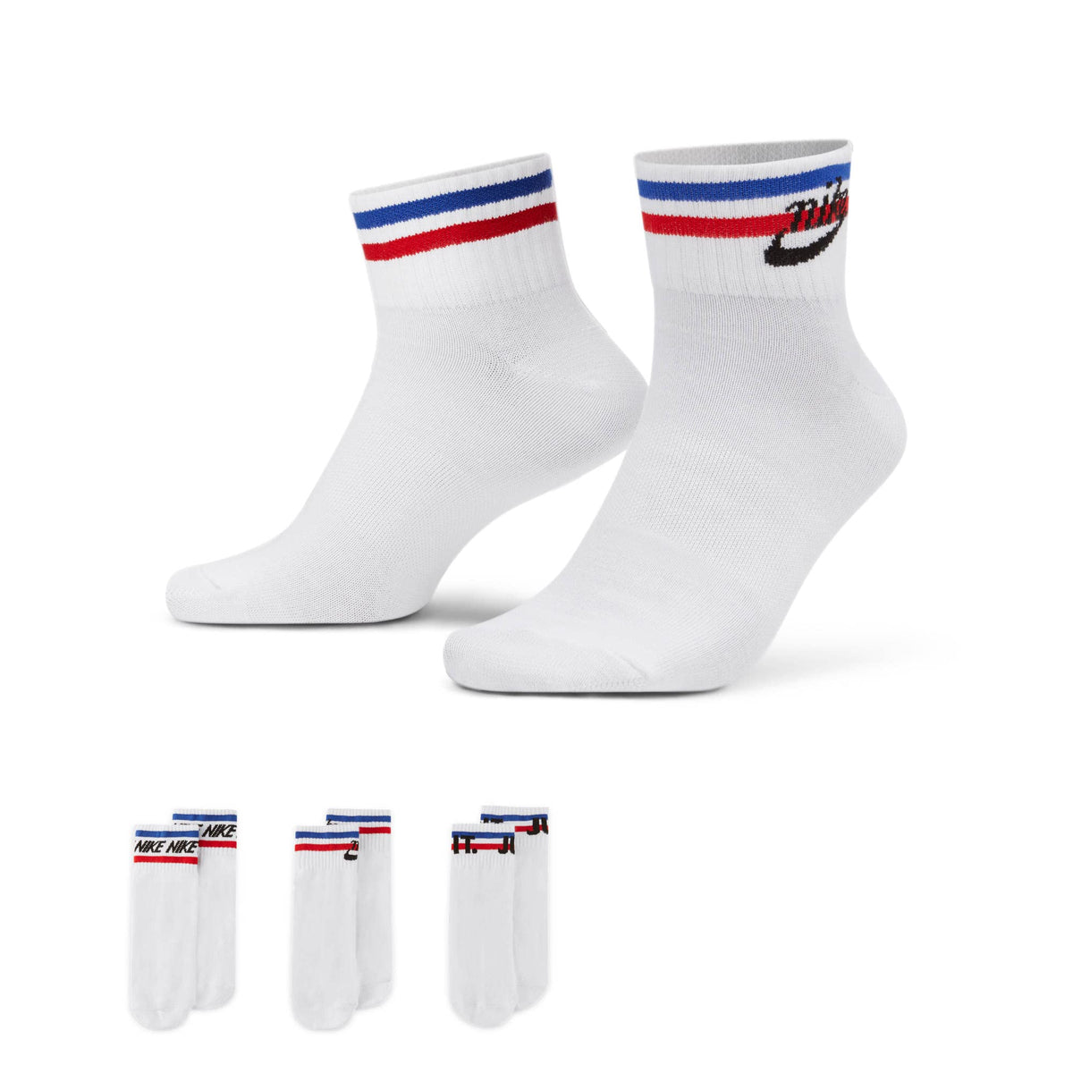 Nike 3 Pack Unisex Adult U NK V CUSH ANKLE Socks
