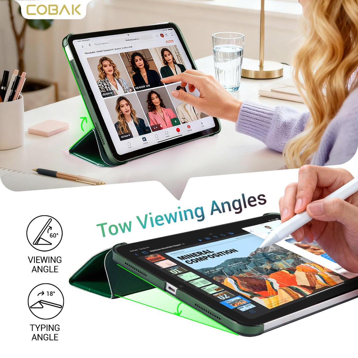 CoBak Case for for iPad A16 11th Gen 11" /10th Gen 10.9"
