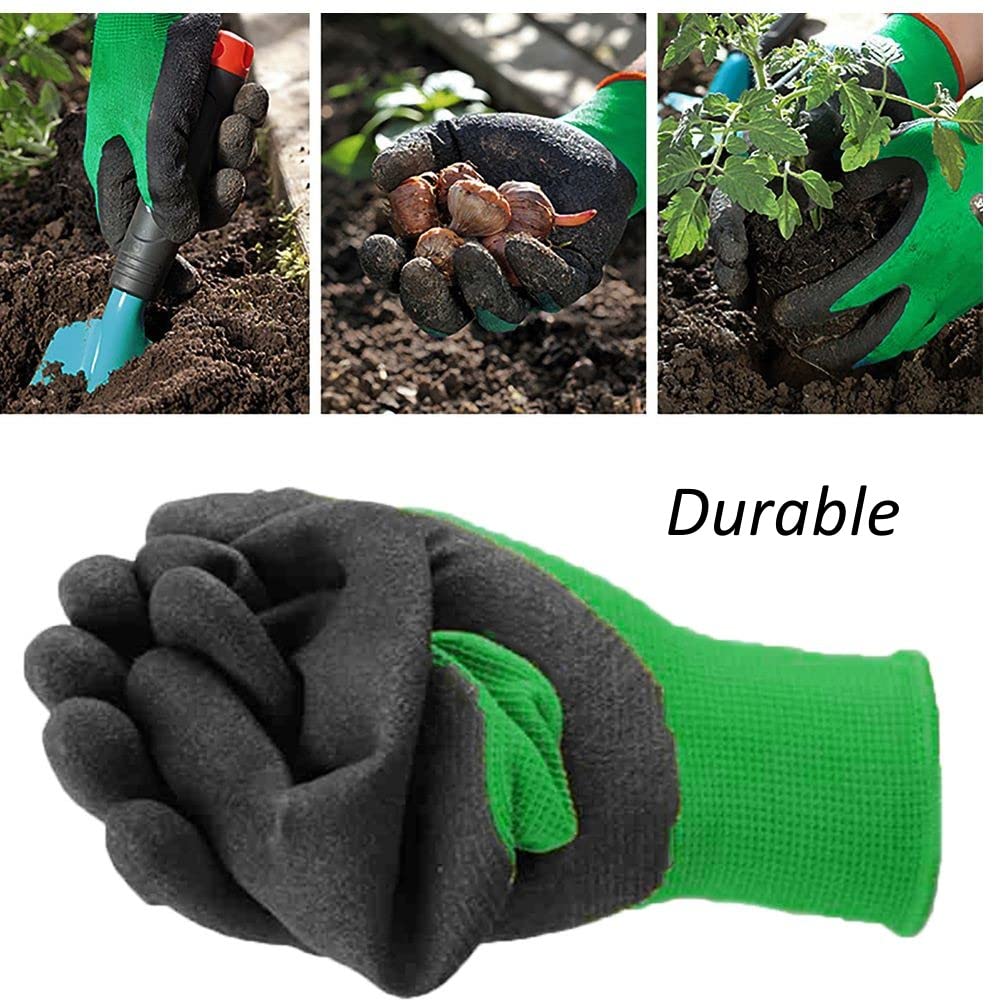 3 Pairs Gardening Gloves Superior Grip Work Gloves Durable Comfortable Breathable Multipurpose for Gardening Construction, Logistics,Warehousing,Landscaping (3Pairs Medium)