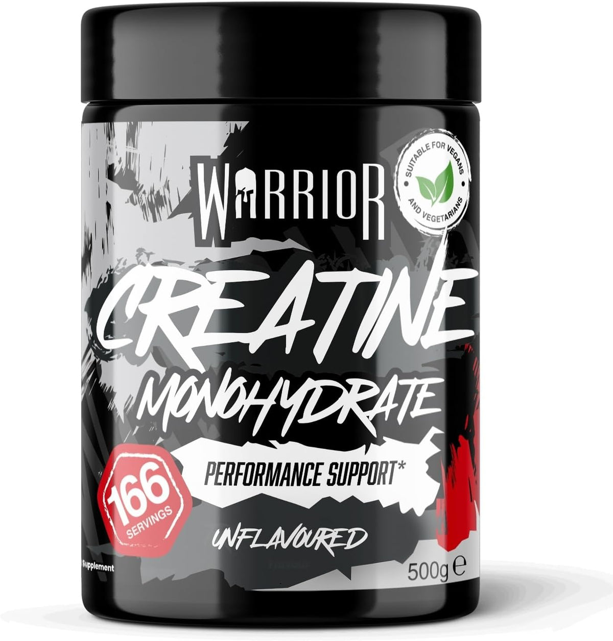 Warrior Creatine Monohydrate Powder 500g Pure Micronised (166 Servings)