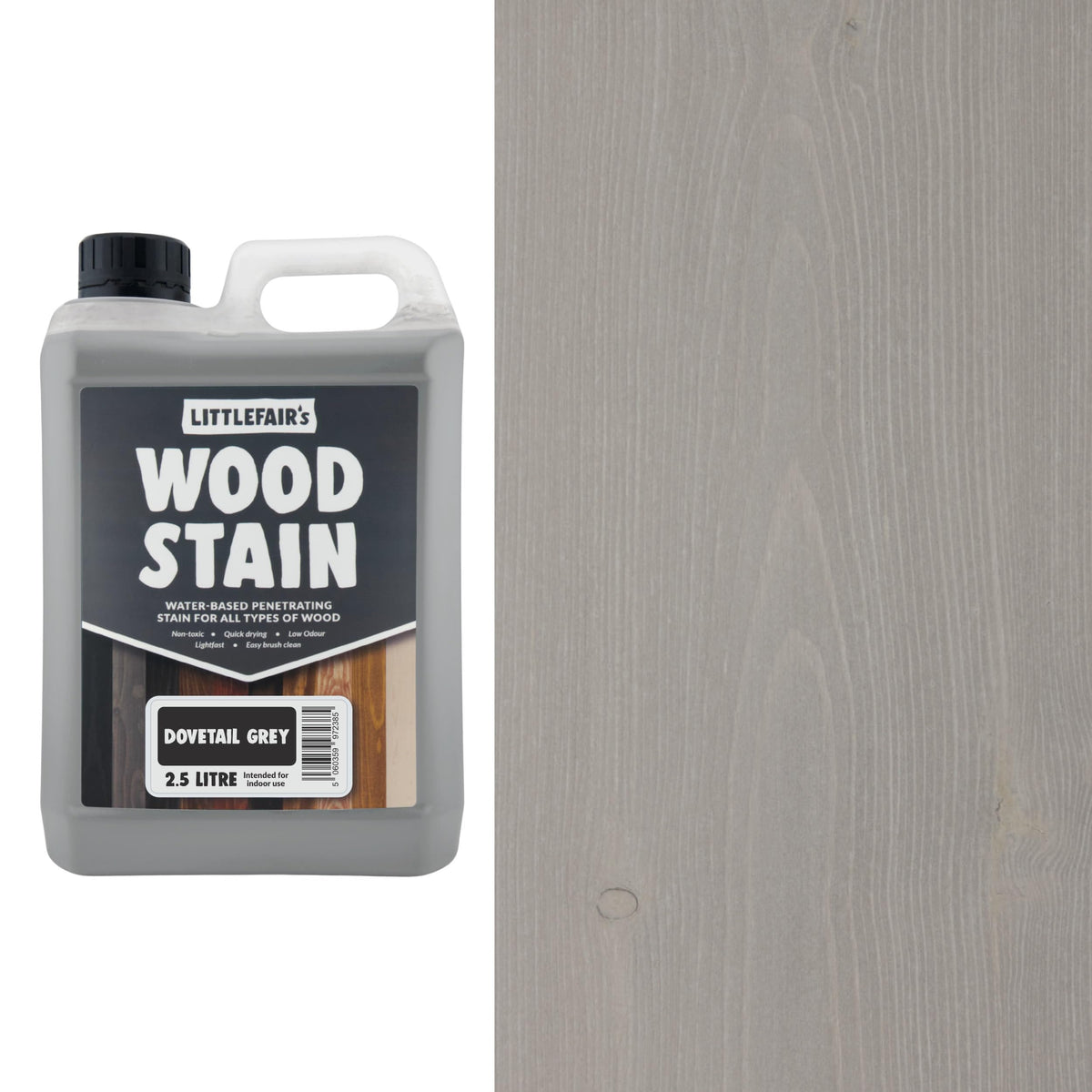 Littlefair's Wood Stain Water-Based - (Very Red Mahogany) – Non-Toxic, Eco-Friendly & Quick Drying - Easy-to-Apply, Concentrated Formula for All Wood Types – 15ml Tester Pot