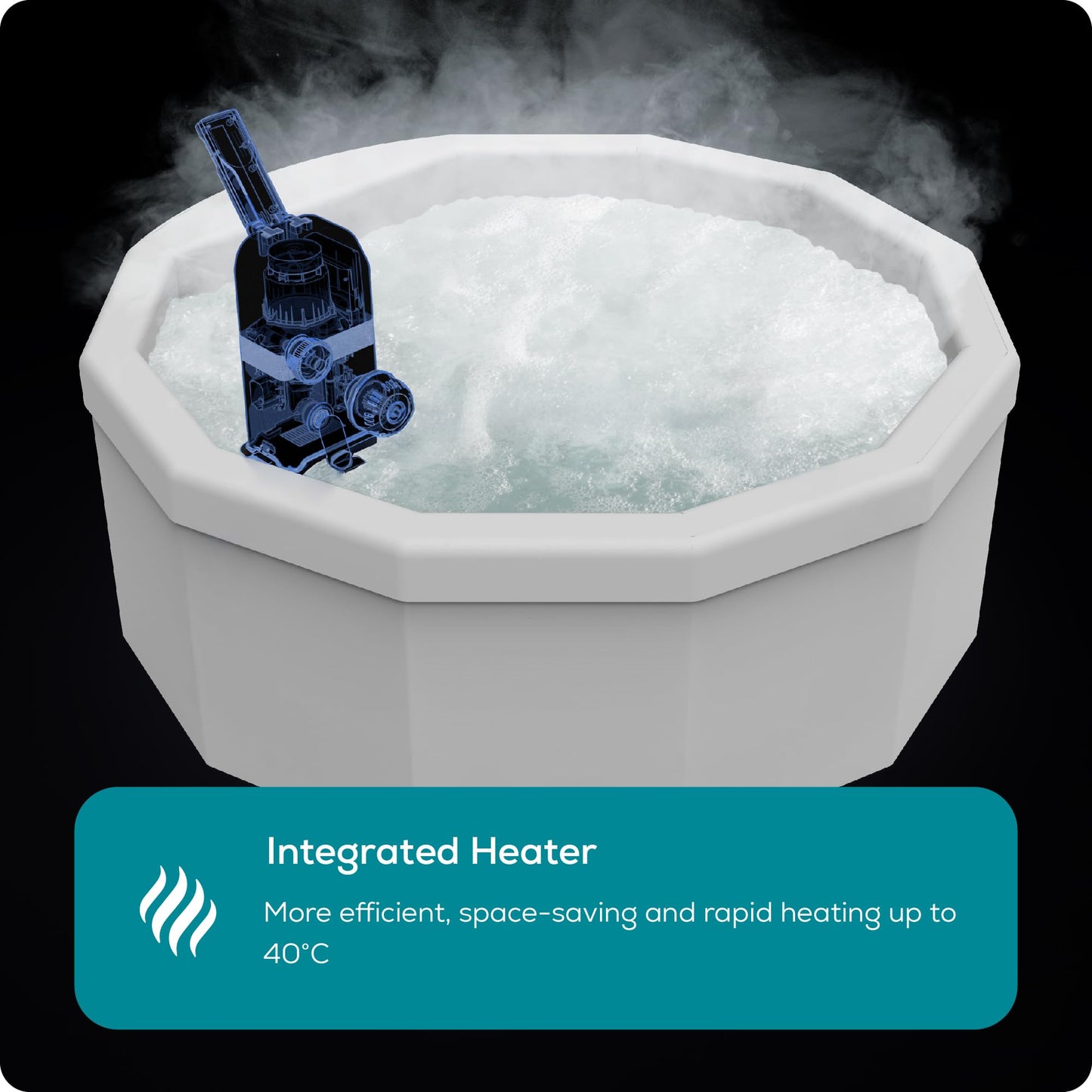 Lay-Z-Spa Helsinki Smart AirJet Plus Inflatable Hot Tub with App Control 5-7 person