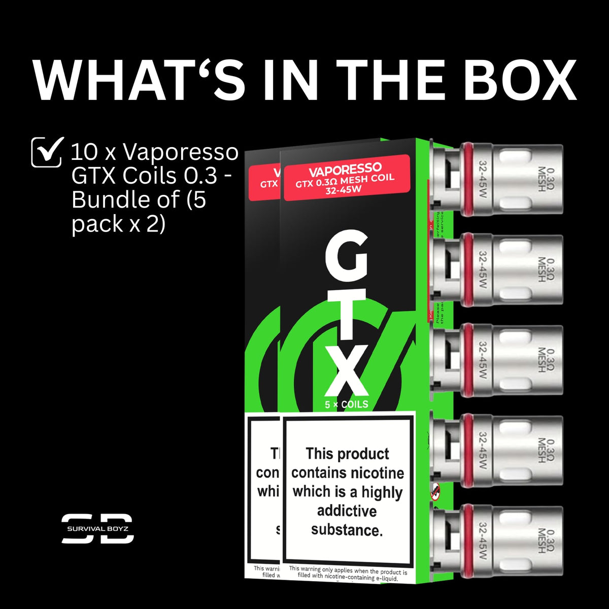 Vaporesso GTX Coils [0.6] - 5 Pack - No Nicotine