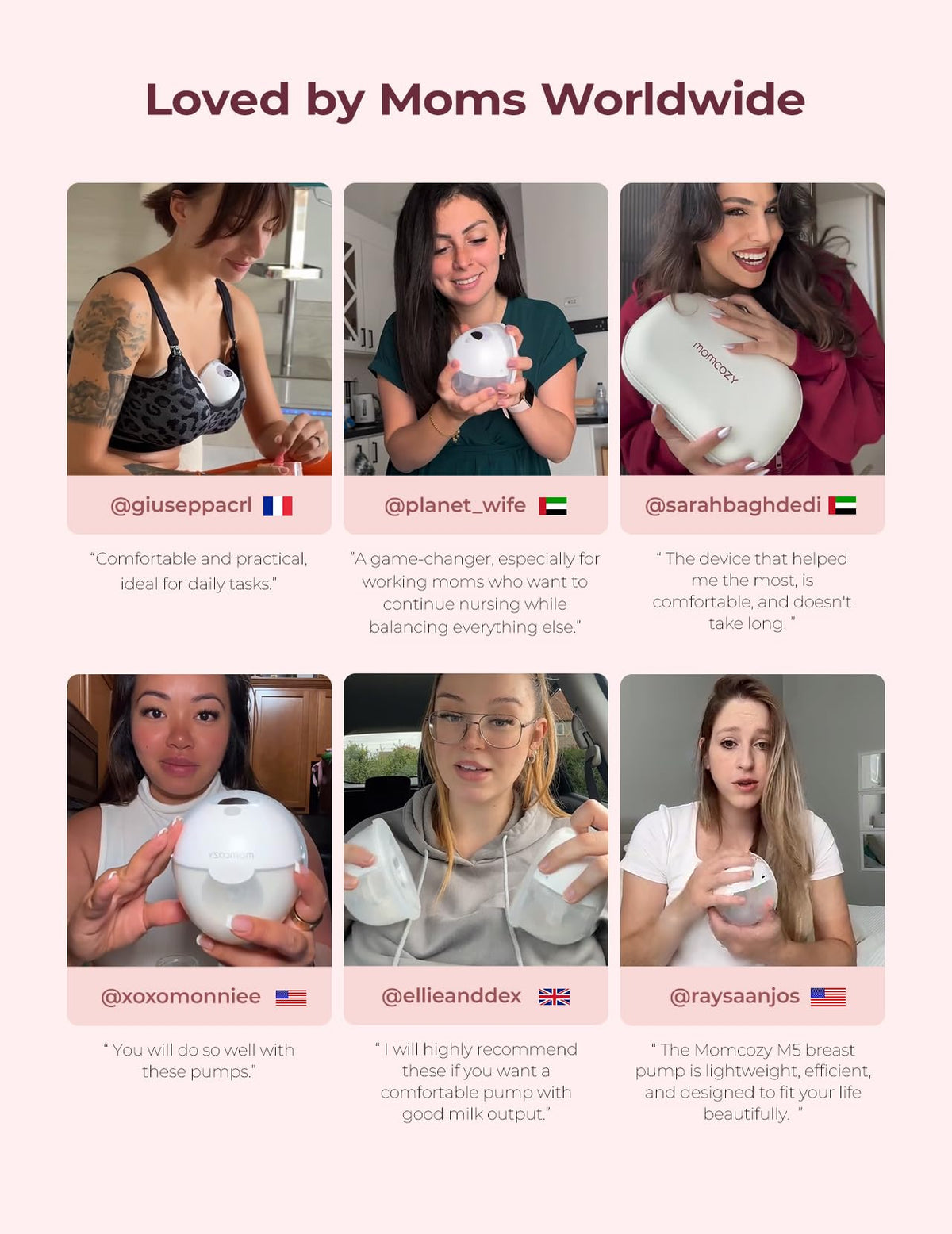 Momcozy Full Set Collector Cup Only Compatible with Momcozy M5 NOT for Others. Original M5 Breast Pump Replacement Accessories (160ml, with Double-Sealed Flange 24mm)