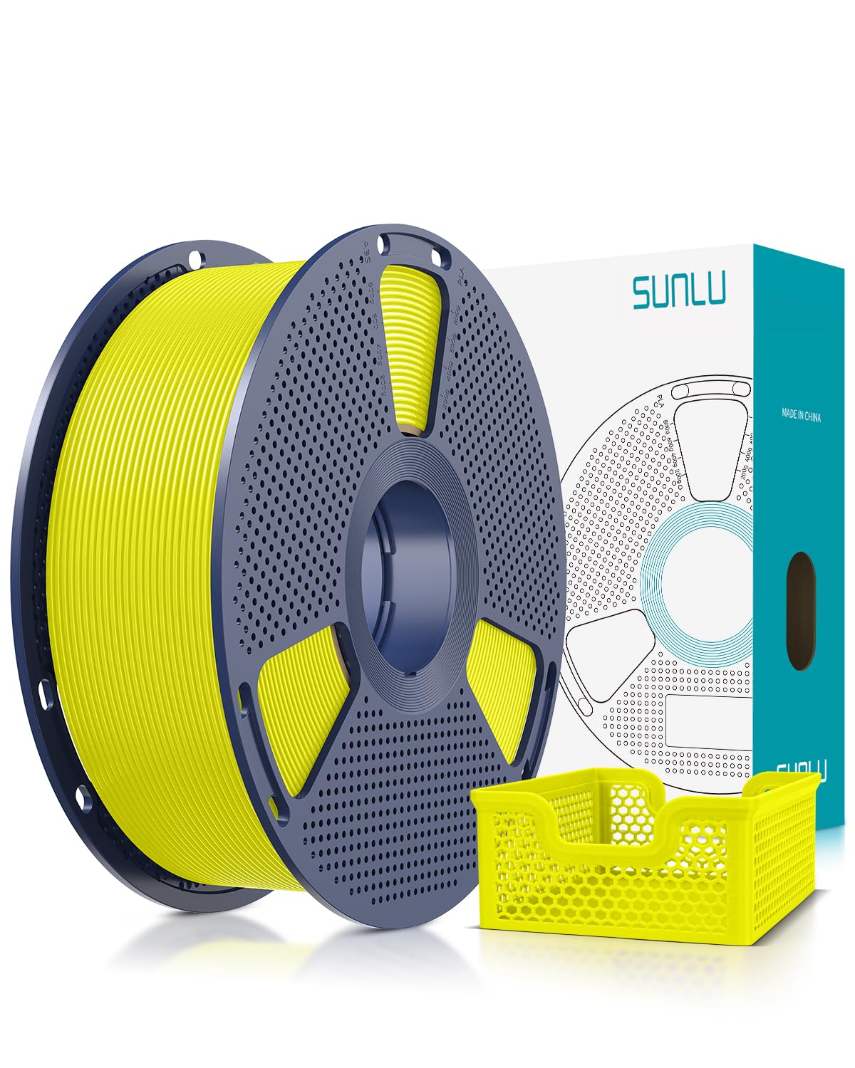 SUNLU Rapid PLA Plus 2.0 Filament Black 1KG, Upgraded PLA+ Filament 1.75mm