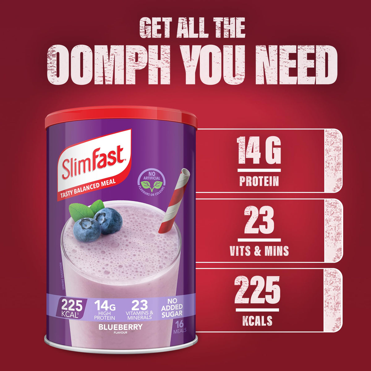 SlimFast • Meal Replacement Powder • Caramelised Biscuit Flavour • 584g