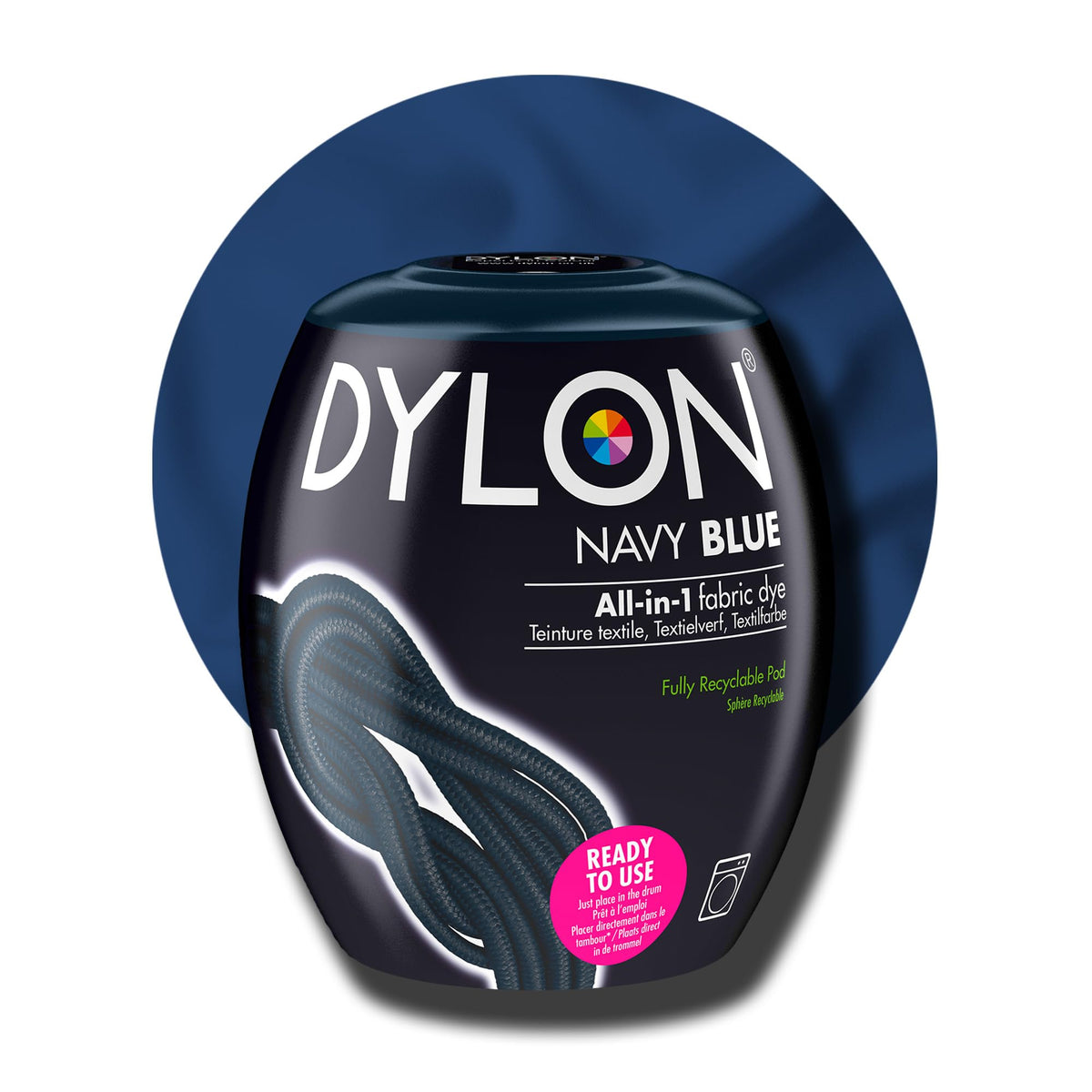 DYLON Washing Machine Fabric Dye Pod, Intense Black, 350g