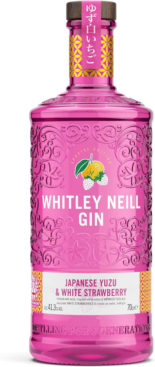 Whitley Neill | Japanese Yuzu & White Strawberry Gin | 41.3% vol | 70cl