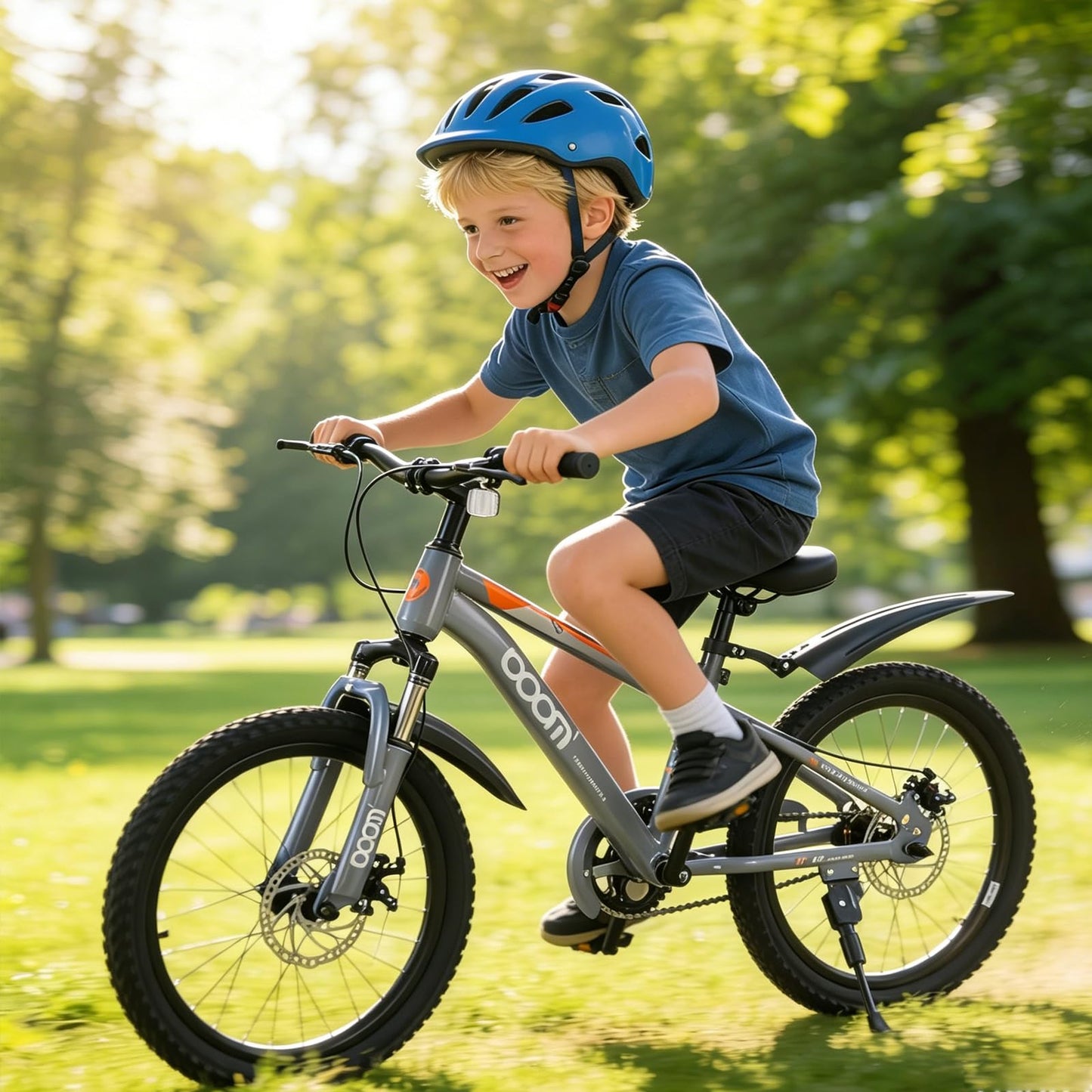 BSTSEL Kids Road Bike 18" with Front Suspension, Disc Brakes & Kickstand — Pink