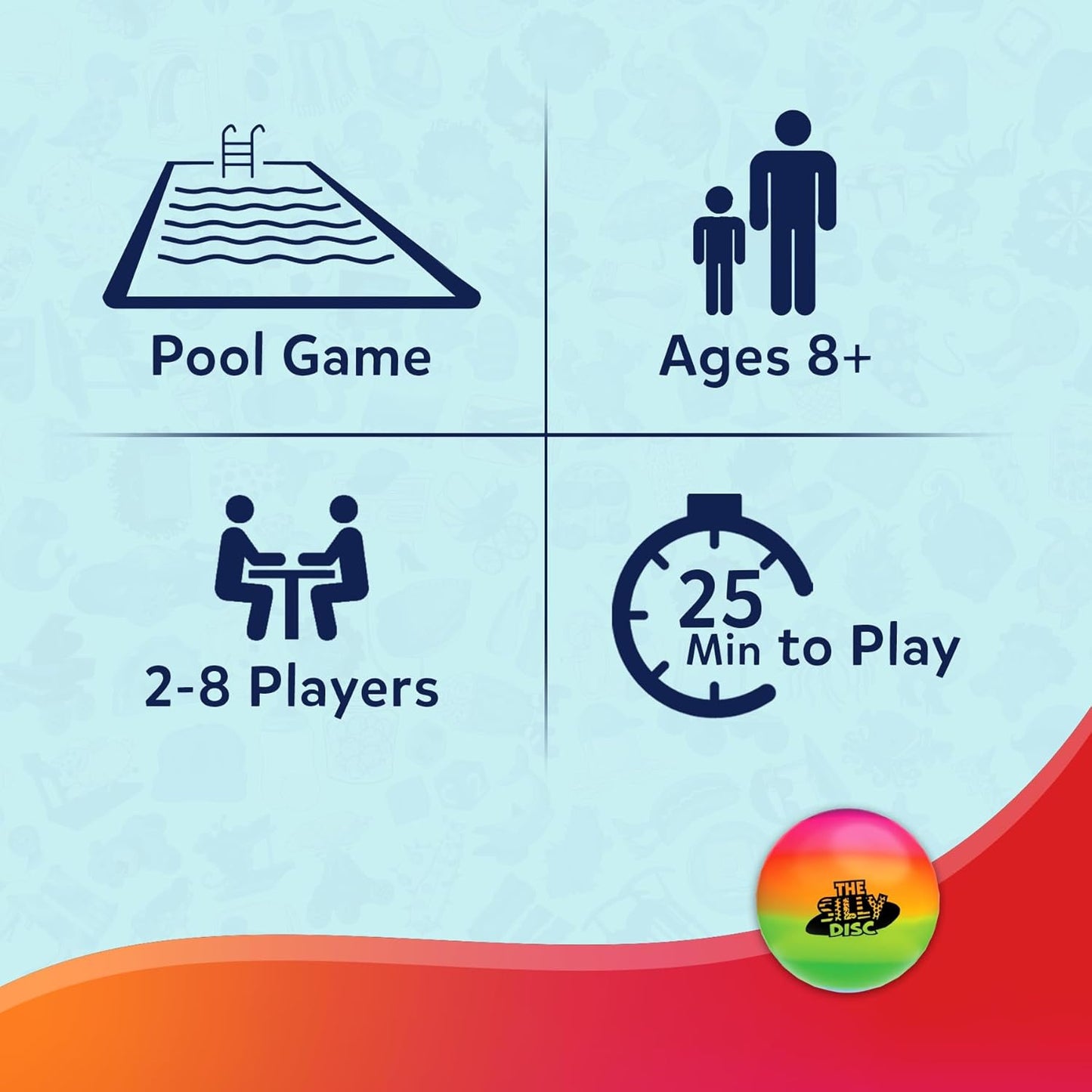 Skillmatics The Silly Disc – Fast-Paced Inflatable Pool Party Game for Kids, Teens and Families, Swimming Pool Toy for Summer Fun, Funny Spot and Shout Game, Gifts for Ages 8, 9,10 & Up, 2-8 Players