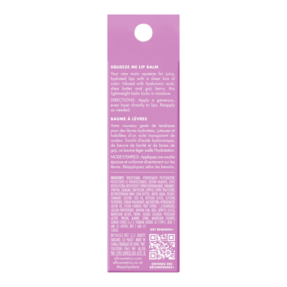 e.l.f. Squeeze Me Lip Balm Duo, Moisturizing Lip Balm for a Sheer Tint of Colour, Infused with Hyaluronic Acid, Vegan & Cruelty-Free, CHERRY/BUBBLEGUM