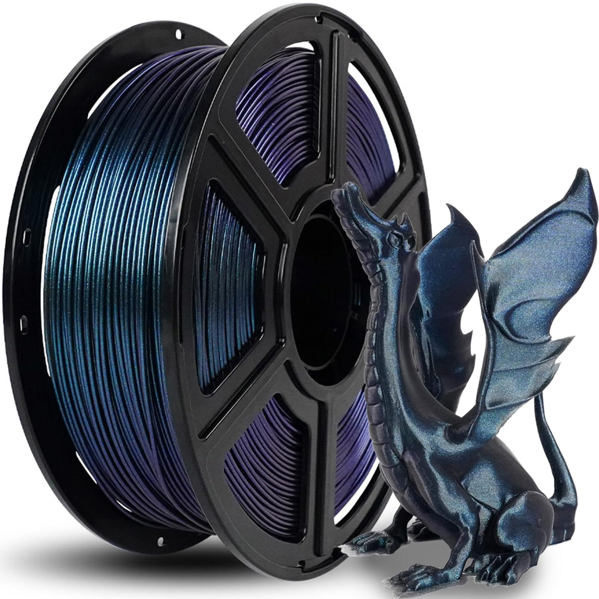 FLASHFORGE 3D Printer Filament, PLA PRO Filament 1.75mm, 1KG Spool (2.2lbs), Dimensional Accuracy +/- 0.02mm for FDM 3D Printers, Better Tenacity & No Knotting (White)