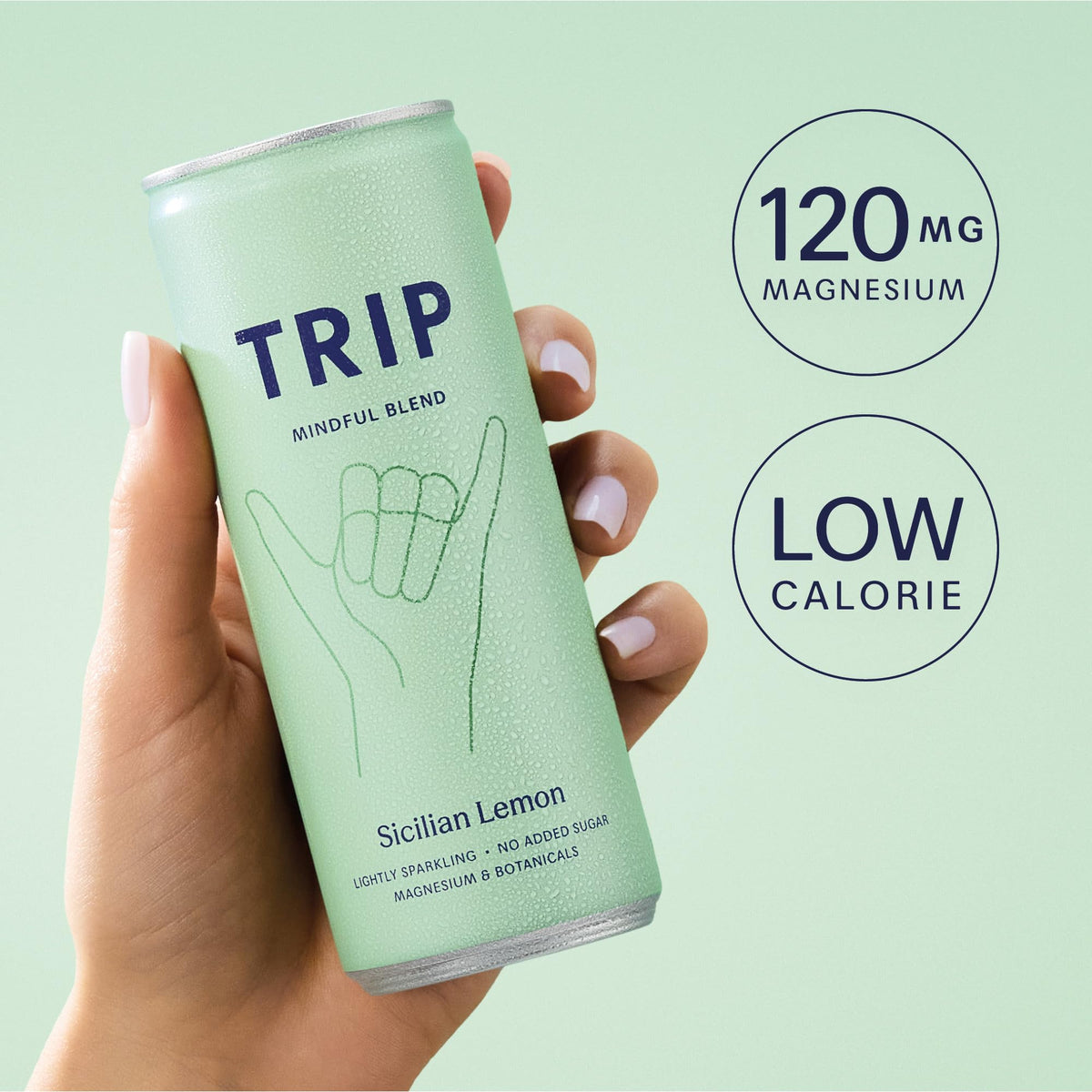 TRIP Calm Magnesium Drink, Sparkling Mocktail, Ultimate Sampler Mix, 12pack
