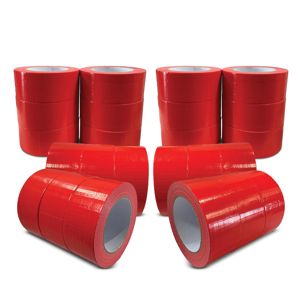 JeeJaan® 3 Rolls of Yellow Duct Tape 50mm x 50m Heavy Duty Waterproof Gaffa Tape for Electrical Plumbing Use Strong Adhesive Durable Ideal for Sealing Fixing and Wrapping Projects
