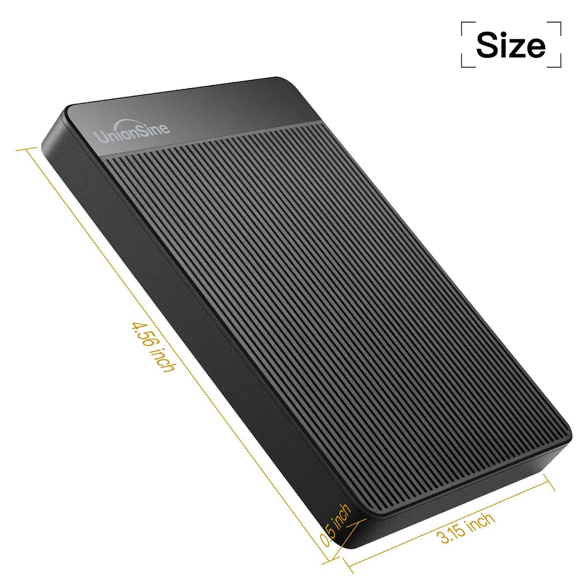 UnionSine External Hard Drive 1TB Ultra Slim Portable Hard Drive USB 3.0 HDD Storage Compatible for PC,Mac, Laptop, Xbox, Xbox one, PS4(Blue) HD2510