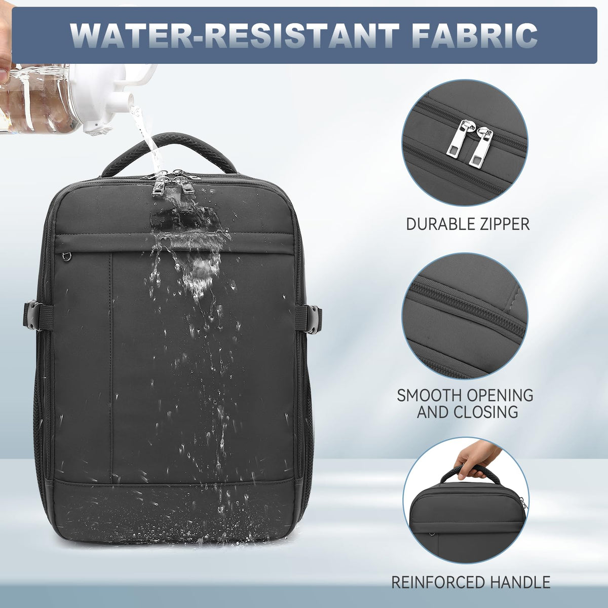 Lossga Ryanair Cabin Bags 40x30x20 Underseat Carry-ons Travel Backpack (Pack of 2)