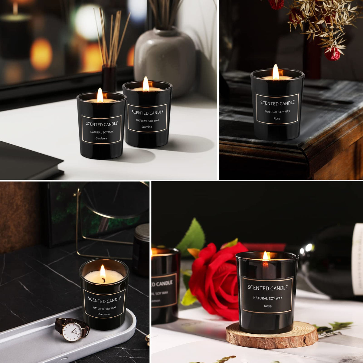 12PCS Christmas Candles Scented Candles, Aromatherapy Candle Gift Set for Women Candles for Home Scented for Her Scented Candles for Christmas,Birthday, Thanksgiving, Mother's Day