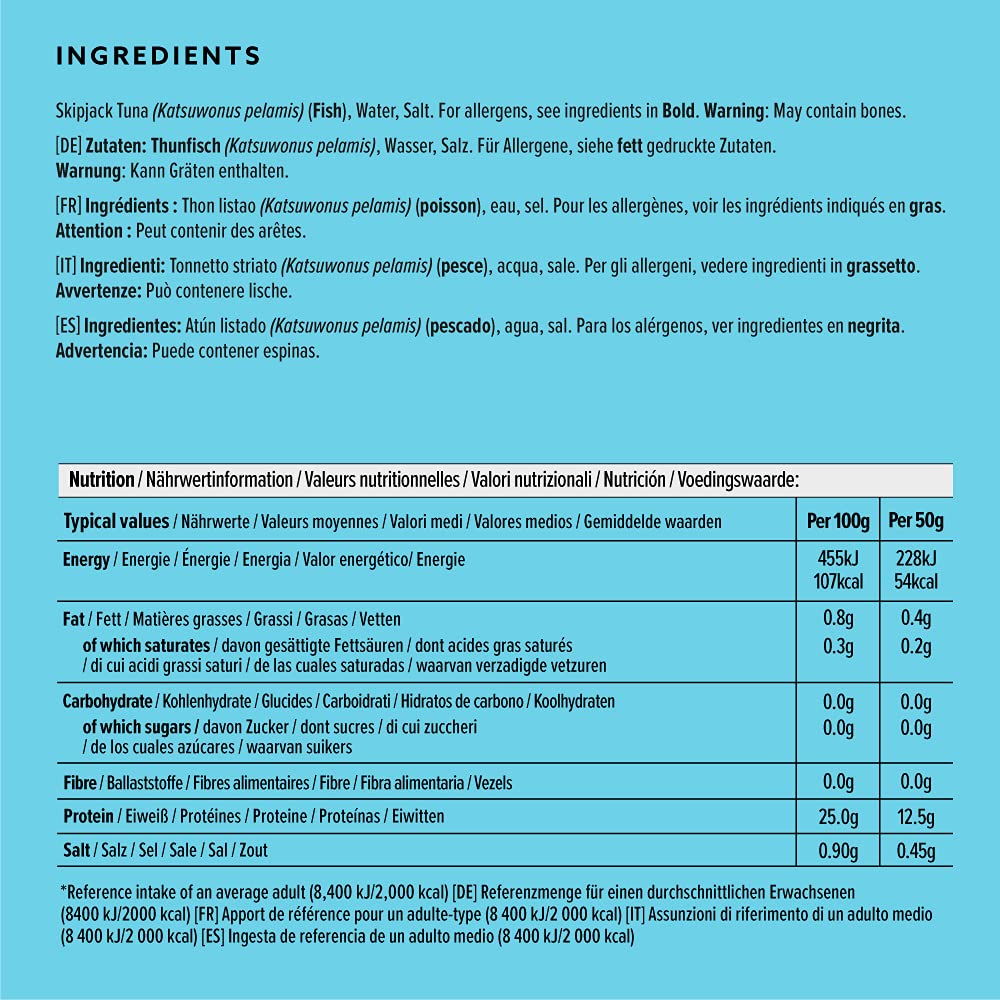 by Amazon MSC Skipjack Tuna Chunks in Spring Water, 4x145g