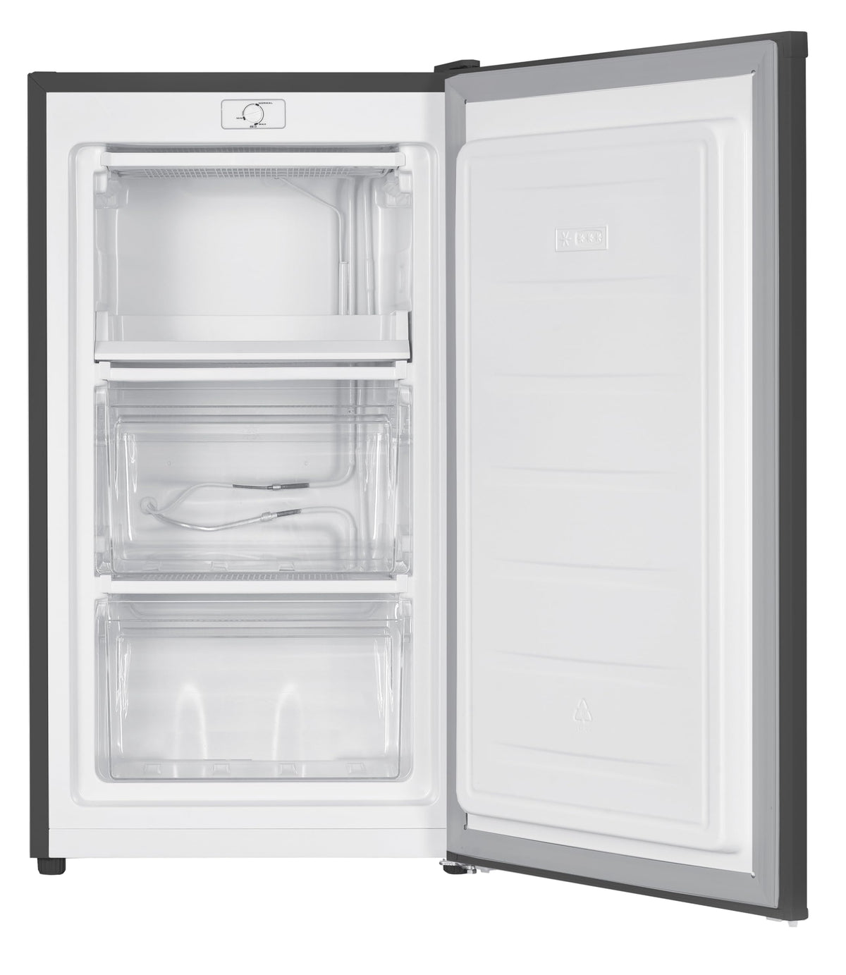 Cookology 60L 48cm Freestanding Under-Counter Freezer - Black