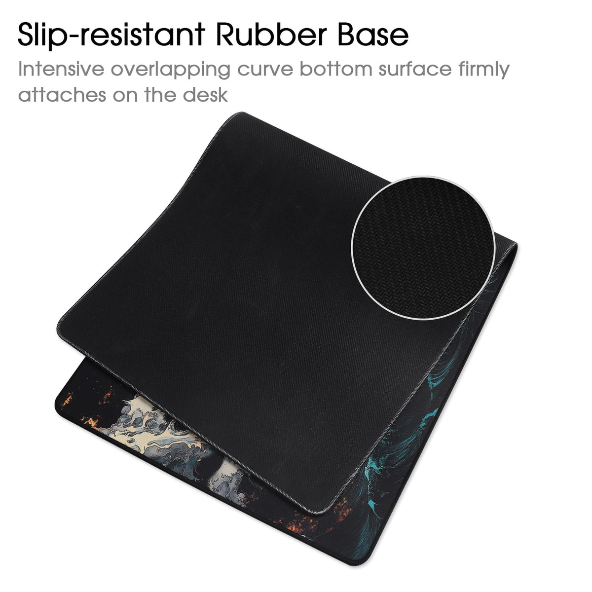 Gaming Mouse Mat/Large Mouse Pad 900 x 400 x 3mm / XXL mouse pad/large size | improved precision and speed | rubber base for stable grip on smooth surfaces | non-slip (90x40 Black)
