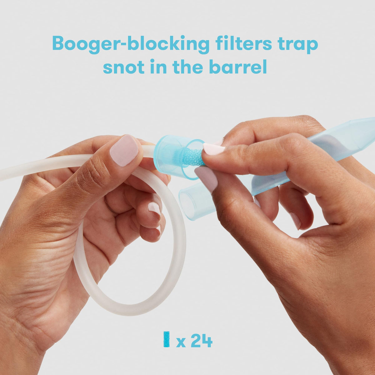 Frida Baby NoseFrida Snot Sucker Nasal Aspirator for Baby, with 4 Filters