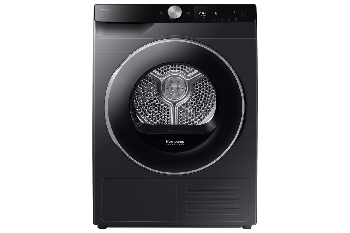 Samsung Series 6 DV90T6240LN/S1 with OptimalDry™, Freestanding Heat Pump Tumble Dryer, 9 kg, Graphite, A+++ Rated