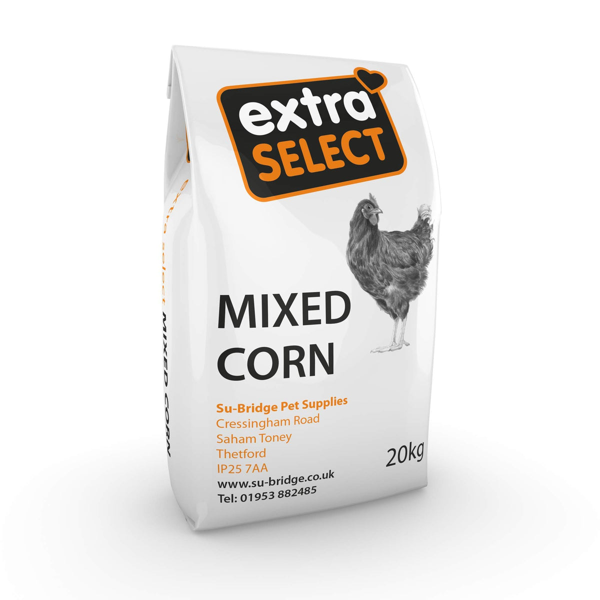 Extra Select Mixed Corn Poultry Feed Tub, 5 Litre (packaging may vary)