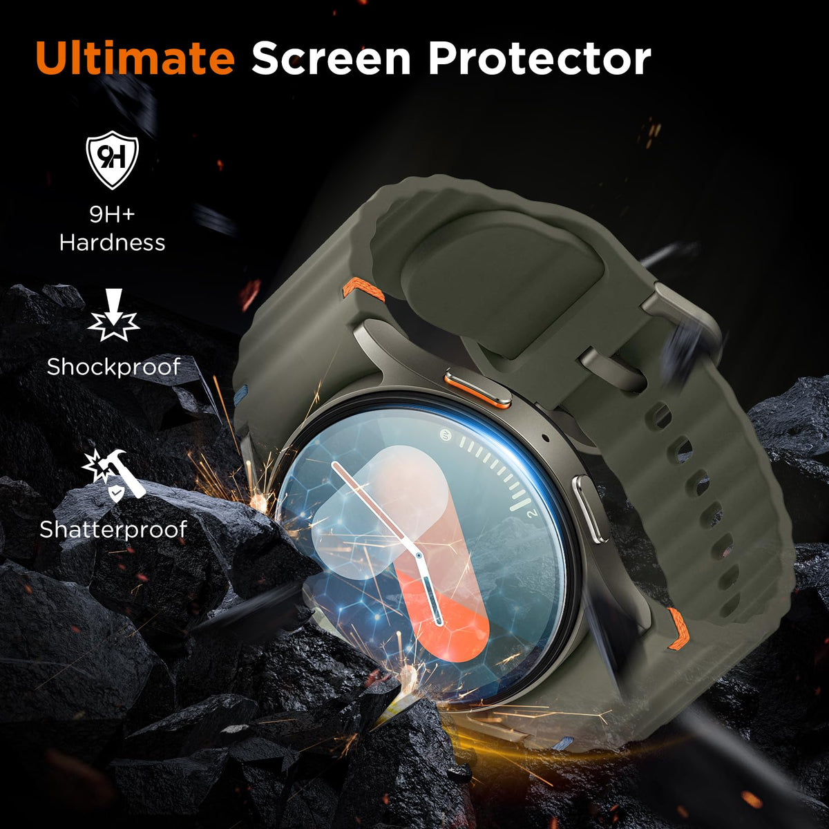 LK 6 Pack for Apple Watch Series 12/11/10 42mm Screen Protector