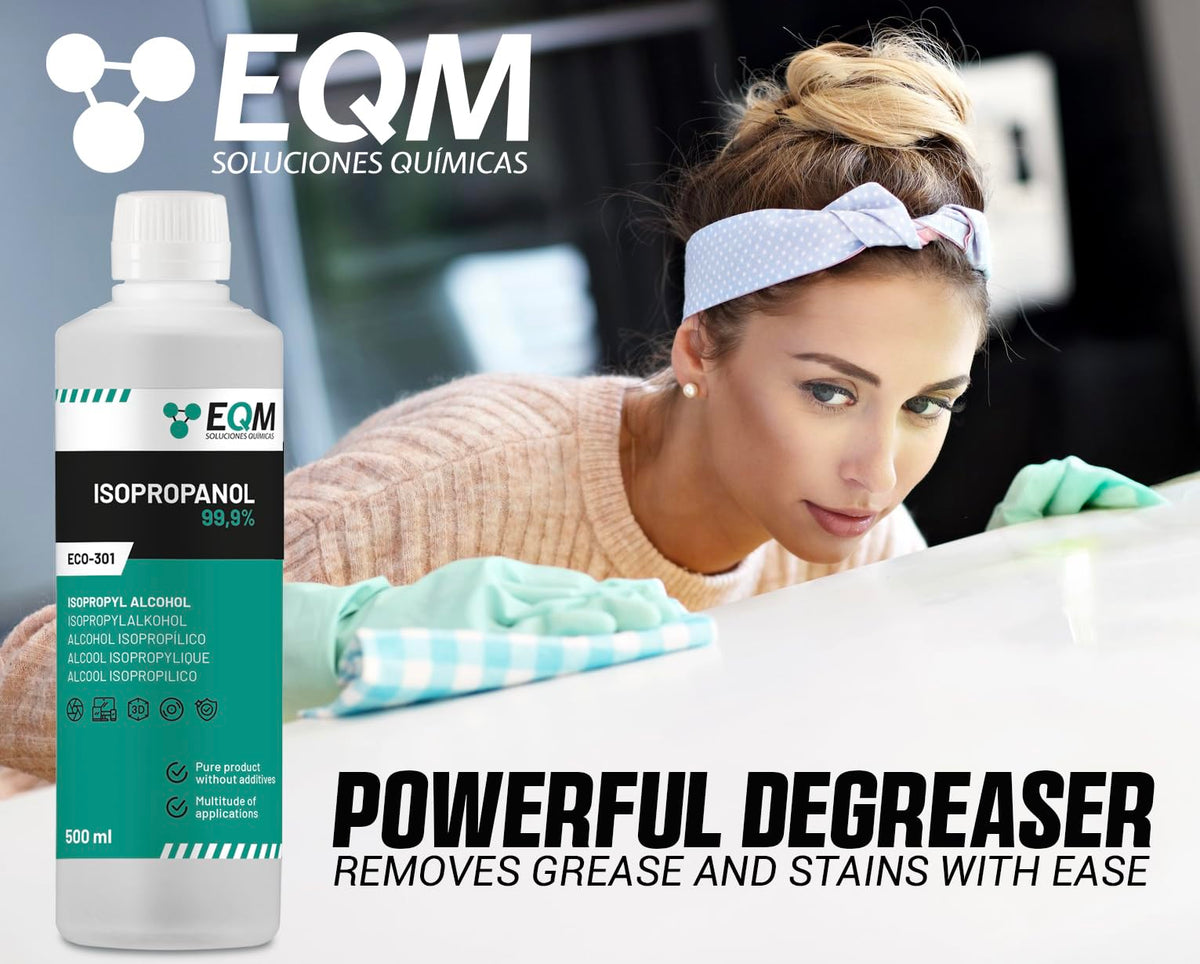 EQM - ECO-301 - Isopropyl Alcohol 99.9% Pure - Cleaning Isopropanol 1L