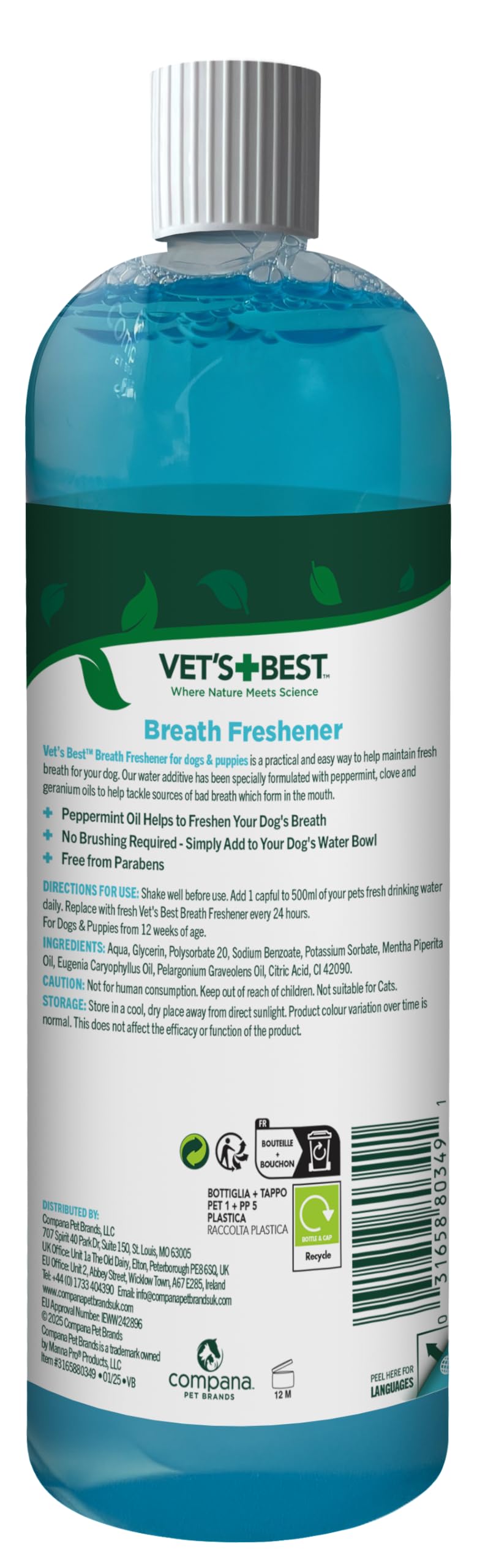 Vet's Best Dental Care Finger Wipes. 50 Disposable Wipes