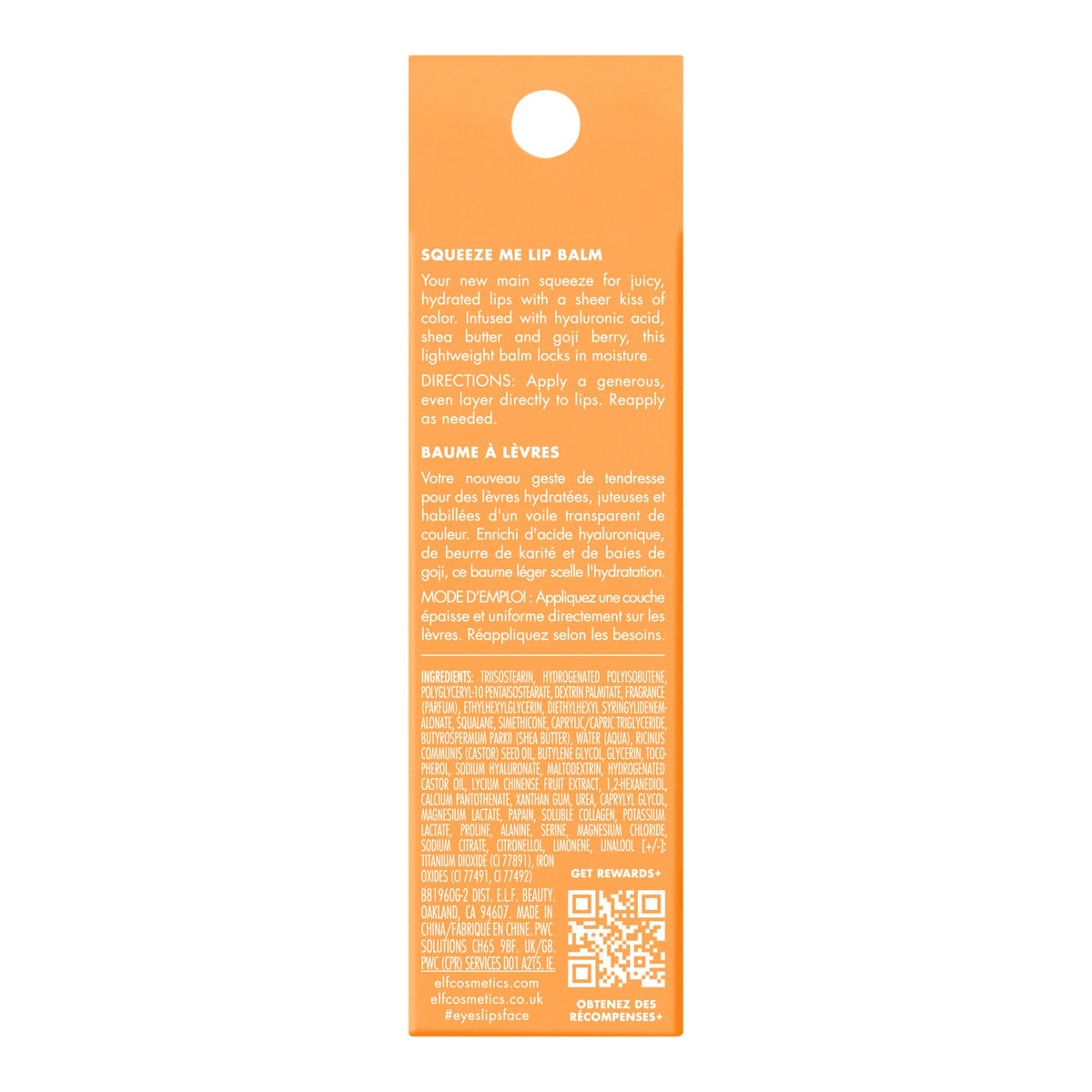 e.l.f. Squeeze Me Lip Balm Duo, Moisturizing Lip Balm for a Sheer Tint of Colour, Infused with Hyaluronic Acid, Vegan & Cruelty-Free, CHERRY/BUBBLEGUM