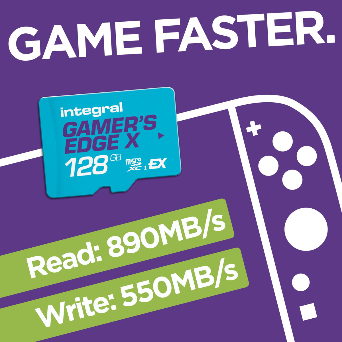 Integral 128GB microSD Card Premium High Speed 4K Video Memory Card - up to 100MB/s Read and 50MB/s Write UHS-I U3 Class 10 A1 App Performance - for Smartphones, Tablets, Drones and Game Consoles