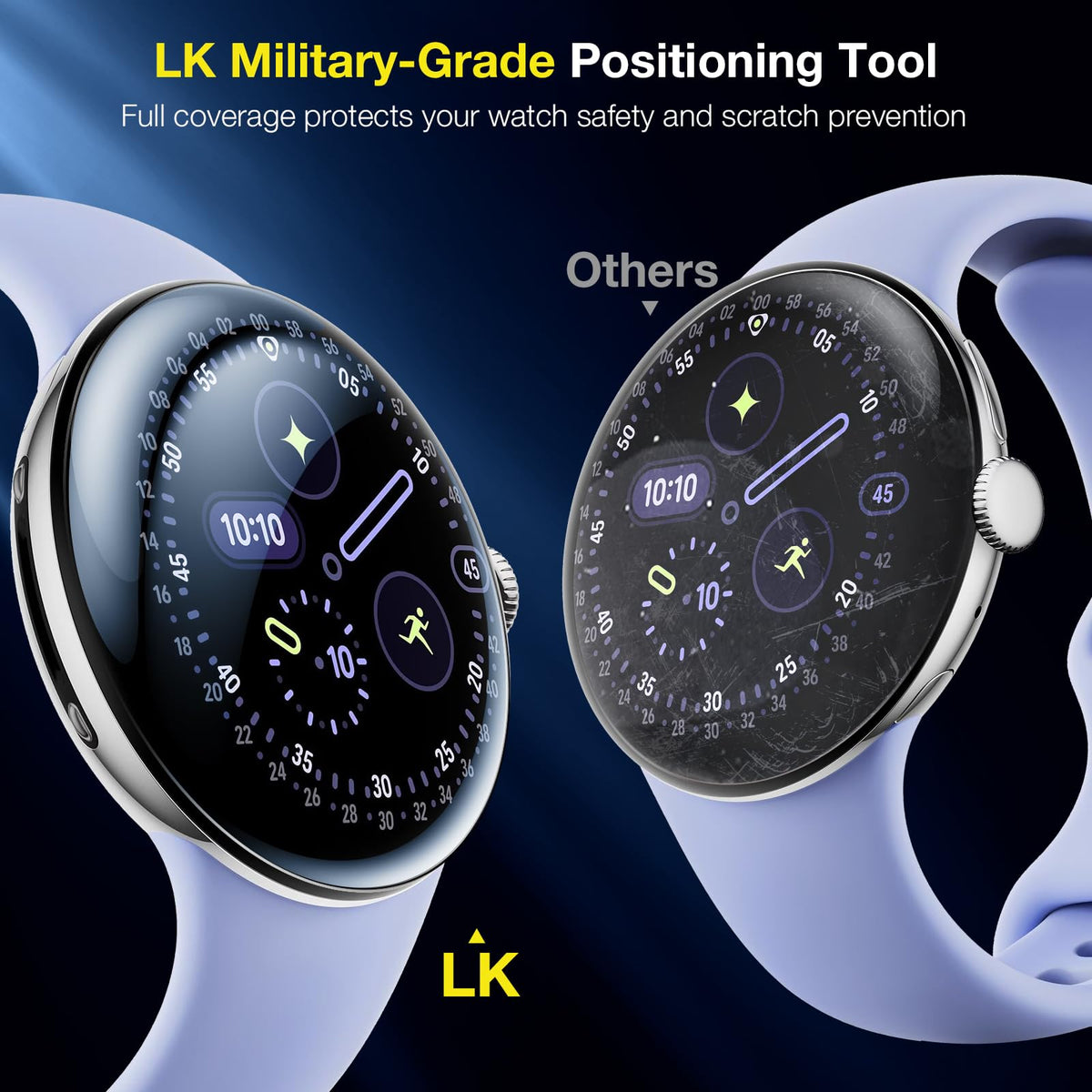 LK 6 Pack for Apple Watch Series 12/11/10 42mm Screen Protector