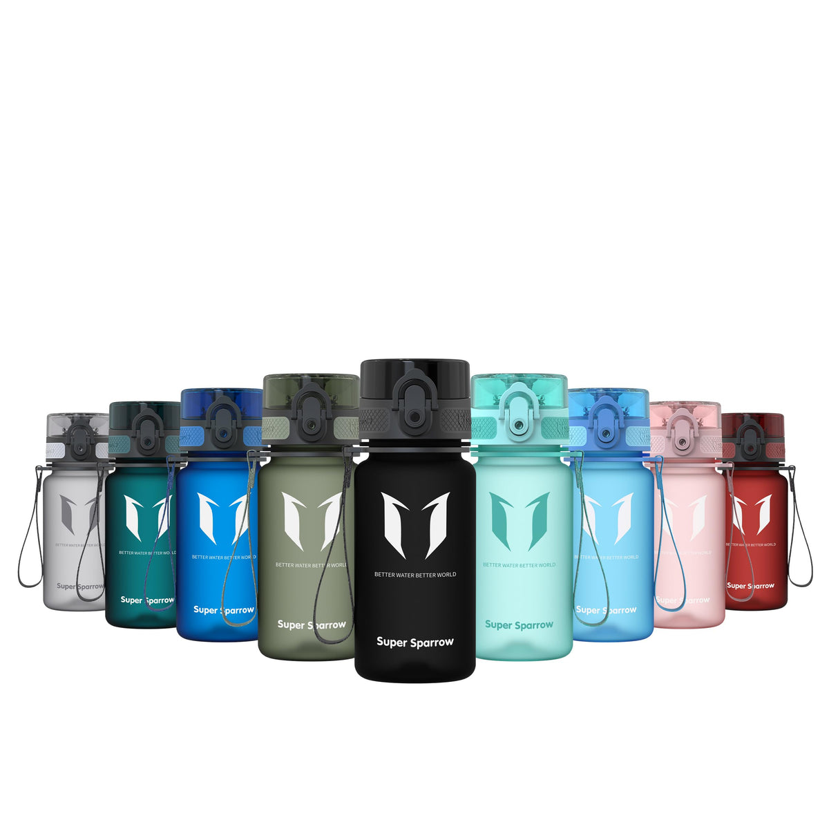 Sparrow Water Bottle 500ml/750ml/1L BPA-Free Tritan Drinks Bottle One-Click