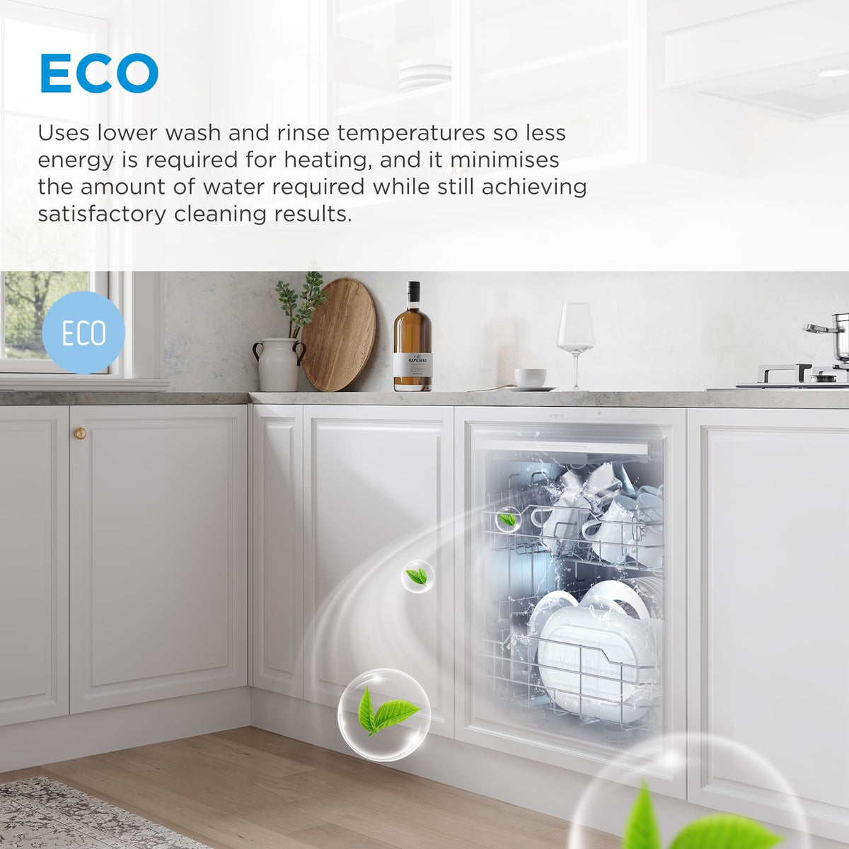 Midea 60cm Freestanding Dishwasher, 14 Settings, Stainless Steel