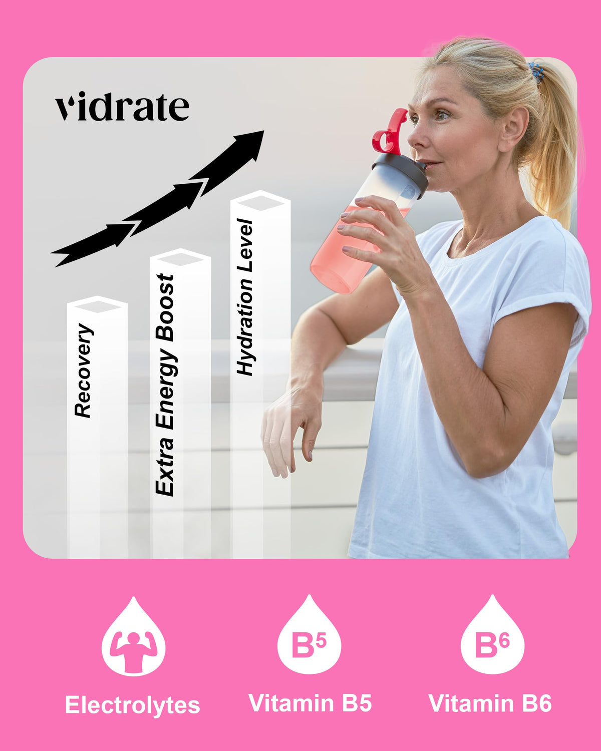 Vidrate Electrolytes Powder, Mixed Berry Variety Pack, 30 Sachets