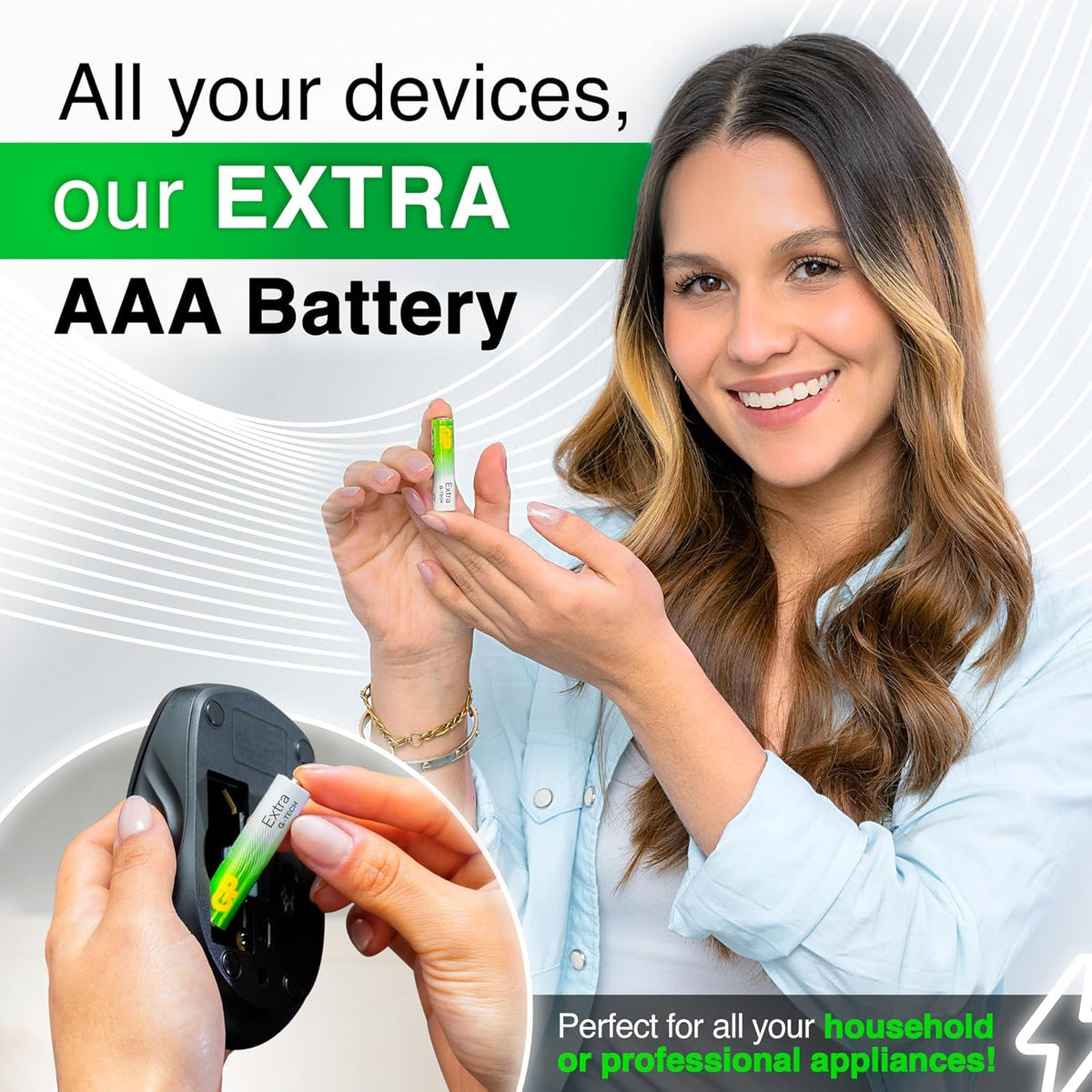 GP Extra AAA Batteries Bulk Pack of 36 1.5V Alkaline 10 Yr Life - Anti-Leak