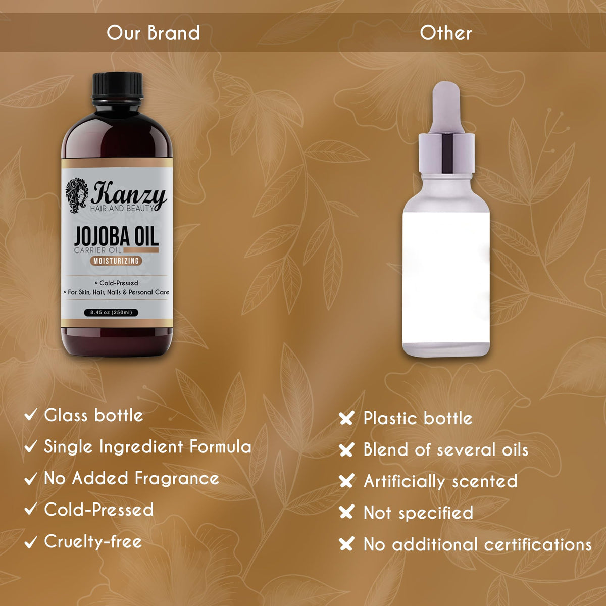 Kanzy Vitamin E Oil for Skin, Hair, Lips and Face - Naturally Sourced Multi-Purpose Plant-Based Vitamin E Oil for Hair Growth as Skincare and Haircare Product for both Men and Women (30 ml)