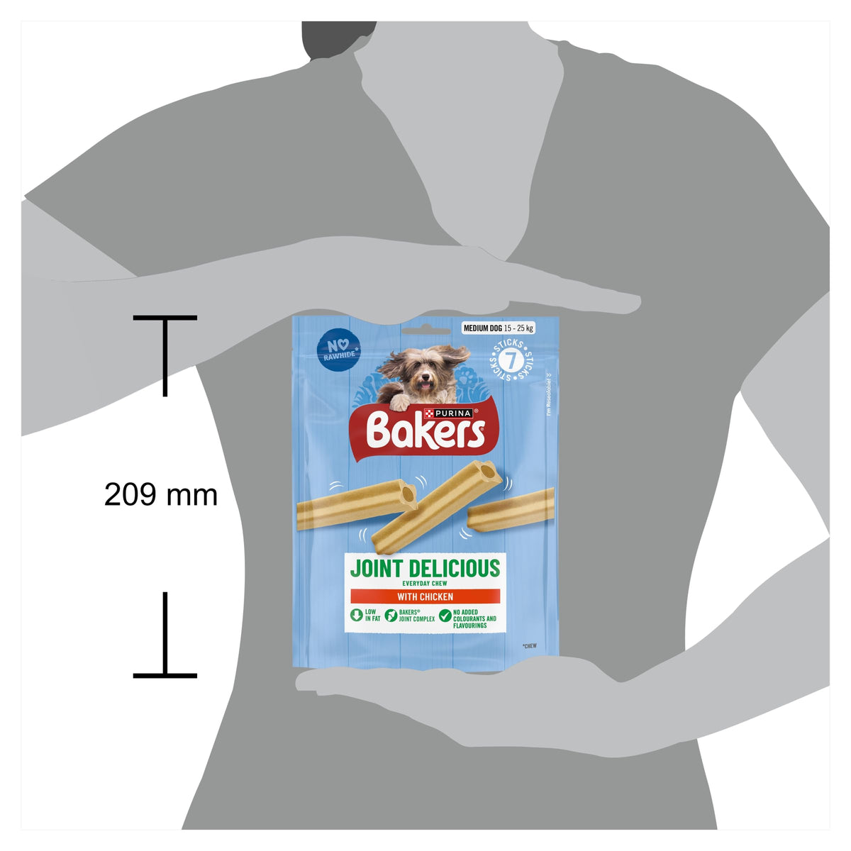 BAKERS Sizzlers Bacon Dog Treats 315g (Pack of 3)