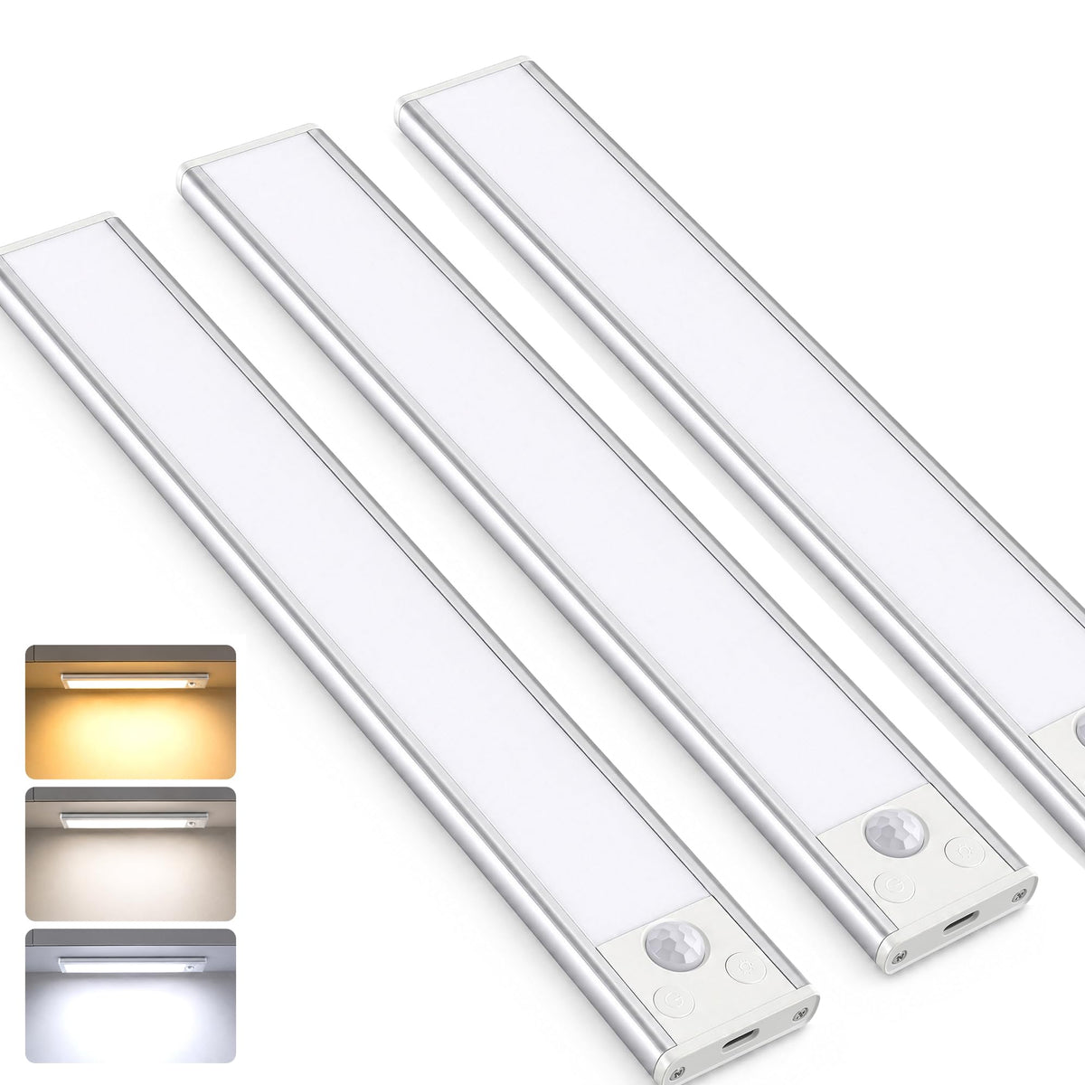 JEKEMORYE Under Cabinet Kitchen Lights Cupboard - LED Motion Sensor Light