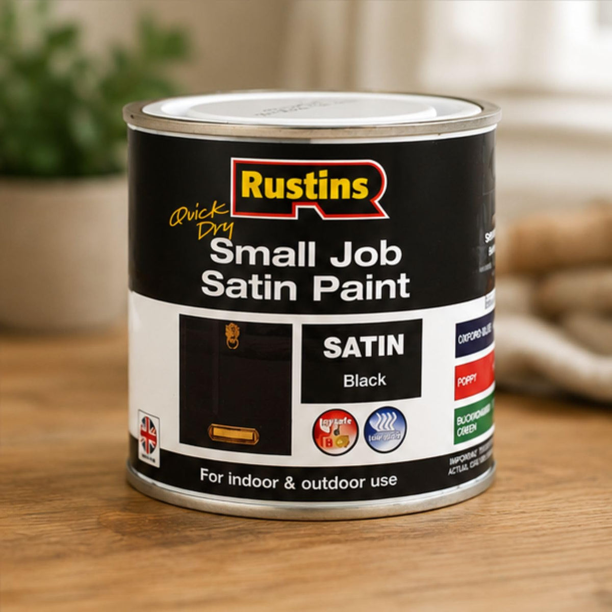 RUSTINS Small Job Satin Paint Chocolate 250ml