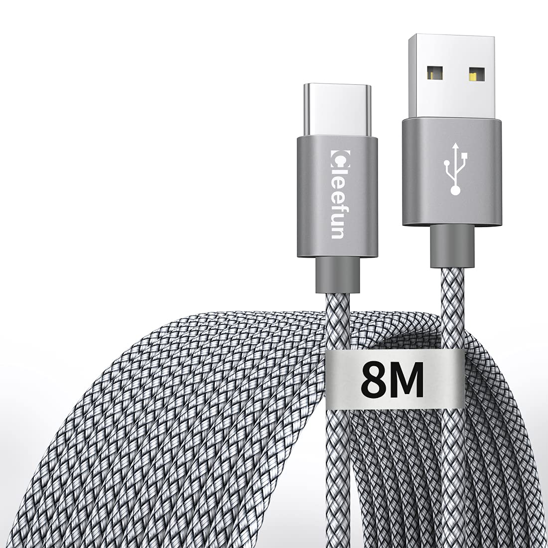 CLEEFUN 3M USB C Cable (2-Pack), Long PS5 Controller Charger Fast Charging