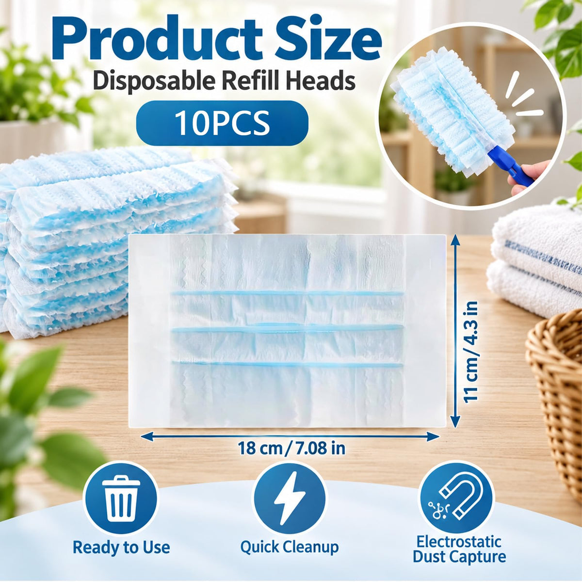 Dust Magnet Refills, Fluffy duster refill Set
