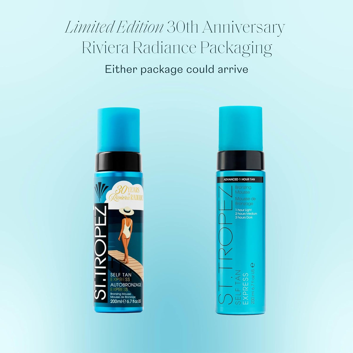 St.Tropez Self Tan Express Mousse, Fast Acting Fake Tan, Develops in 1-3 Hours, Streak-Free Finish, Vegan, Natural & Cruelty Free, 200 ml