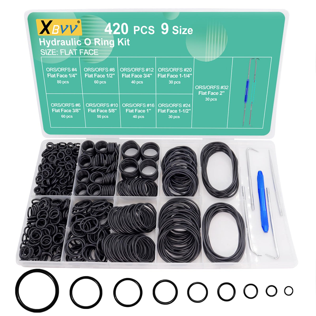XBVV 20 Sizes O Rings O Rings Rubber Assorted Seal Kit
