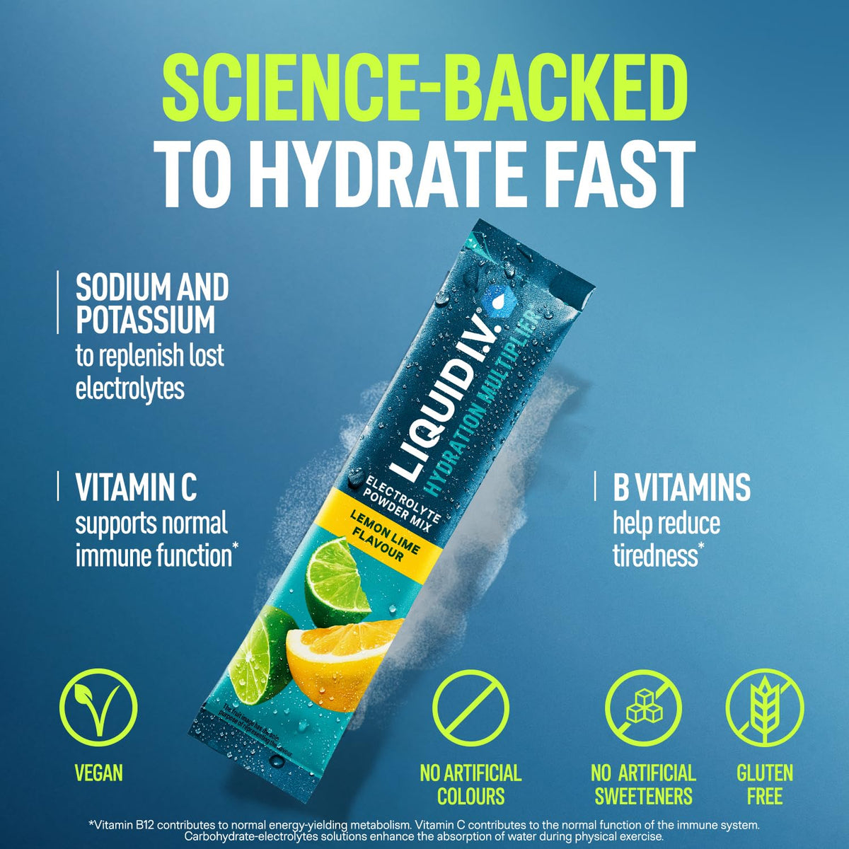 Liquid I.V. Hydration Multiplier Electrolyte Mix, Passion Fruit, 16 Sticks